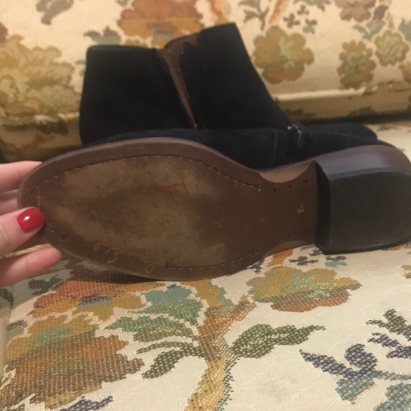 Sam Edelman Suede Black Ankle Boot - Picture 3 of 5